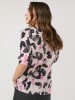 TAIFUN Bluse in Beige/ Schwarz/ Rosa