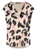 TAIFUN Shirt in Beige/ Schwarz/ Rosa