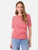 TAIFUN Shirt in Rot/ Weiß