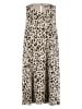 TAIFUN Kleid in Beige/ Schwarz