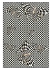 CARPET DIEM Kurzflor-Teppich in Creme/ Schwarz
