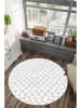 CARPET DIEM Laagpolig tapijt wit/grijs
