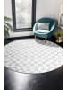 CARPET DIEM Laagpolig tapijt wit/grijs