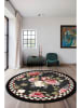 CARPET DIEM Kurzflor-Teppich in Schwarz/ Rosa