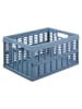 NHG Kiste in Blau - (B)48 x (H)23,7 x (T)35 cm