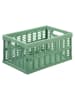 NHG Kiste in Grün - (B)35,5 x (H)16,3 x (T)24 cm