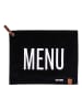 TINTEUNICHE Tischset ''Bigismore - Menu'' in Schwarz - (L)35 x (B)45 cm