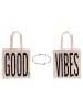 TINTEUNICHE Shopper bag "Bigismore - Good Vibes" w kolorze beżowym - 42,4 x 40 cm