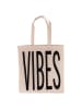 TINTEUNICHE Shopper "Bigismore - Good Vibes" beige - (L)42,4 x (B)40 cm