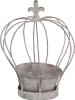 POSIWIO Krone mit Topf in Grau - (H)32,5 x  Ø 26 cm