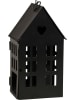 POSIWIO Windlicht "Haus" in Dunkelbraun - (B)10 x (H)24 x (T)13 cm