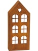 POSIWIO Windlicht "Haus" in Rost - (B)23 x (H)54 x (T)10 cm