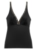 LASCANA Koszulka tankini w kolorze czarnym