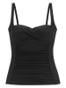 LASCANA Koszulka tankini w kolorze czarnym