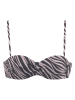 LASCANA Biustonosz bikini w kolorze szaro-czarnym
