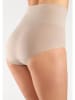 PETITE FLEUR Pełne figi modelujące high waist (2 pary) w kolorze czarnym i beżowym