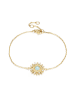 Nomad Vergulde armband met edelstenen