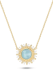 Nomad Vergulde ketting met sierelement - (L)40 cm