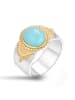 Nomad Vergulde ring met edelsteen