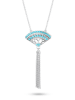 Nomad Zilveren ketting met sierelement - (L)45 cm