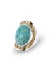 Nomad Vergulde ring met edelsteen