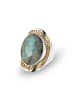 Nomad Vergulde ring met edelsteen