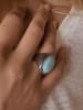 Nomad Zilveren ring met siersteen