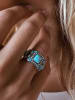 Nomad Zilveren ring met sierstenen