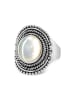 Nomad Zilveren ring met parelmoer