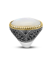Nomad Vergold. Ring mit Perlmutt