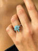 Nomad Zilveren ring met siersteen
