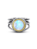 Nomad Vergold. Ring mit Edelstein