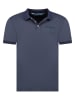 Geographical Norway Koszulka polo "Slub" w kolorze granatowym
