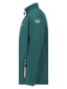 Geographical Norway Kurtka polarowa "Tugim" w kolorze ciemnozielonym