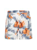 CMP Badeshorts in Weiß/ Orange/ Blau