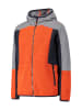 CMP Fleecejacke in Orange/ Grau/ Anthrazit