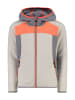 CMP Fleecejacke in Beige/ Grau/ Orange