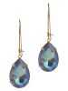 Otazu Vergulde oorhangers met Swarovski kristallen