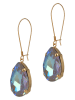 Otazu Vergulde oorhangers met Swarovski kristallen