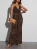 Milan Kiss Kleid in Hellbraun/ Schwarz