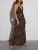 Milan Kiss Kleid in Hellbraun/ Schwarz