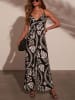 Milan Kiss Jumpsuit in Schwarz/ Creme
