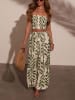 Milan Kiss Marlenehose in Oliv/ Creme