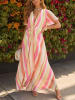Milan Kiss Kleid in Bunt/ Creme/ Pink