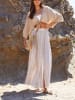 Milan Kiss Hose in Creme/ Hellbraun