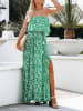 Milan Kiss Jurk groen/wit