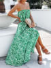 Milan Kiss Jurk groen/wit