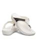 Crocs Zehentrenner "Sloane" in Weiß/ Gold