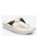 Crocs Zehentrenner "Sloane" in Weiß/ Gold