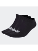 adidas 3 delige set: sneakersokken zwart